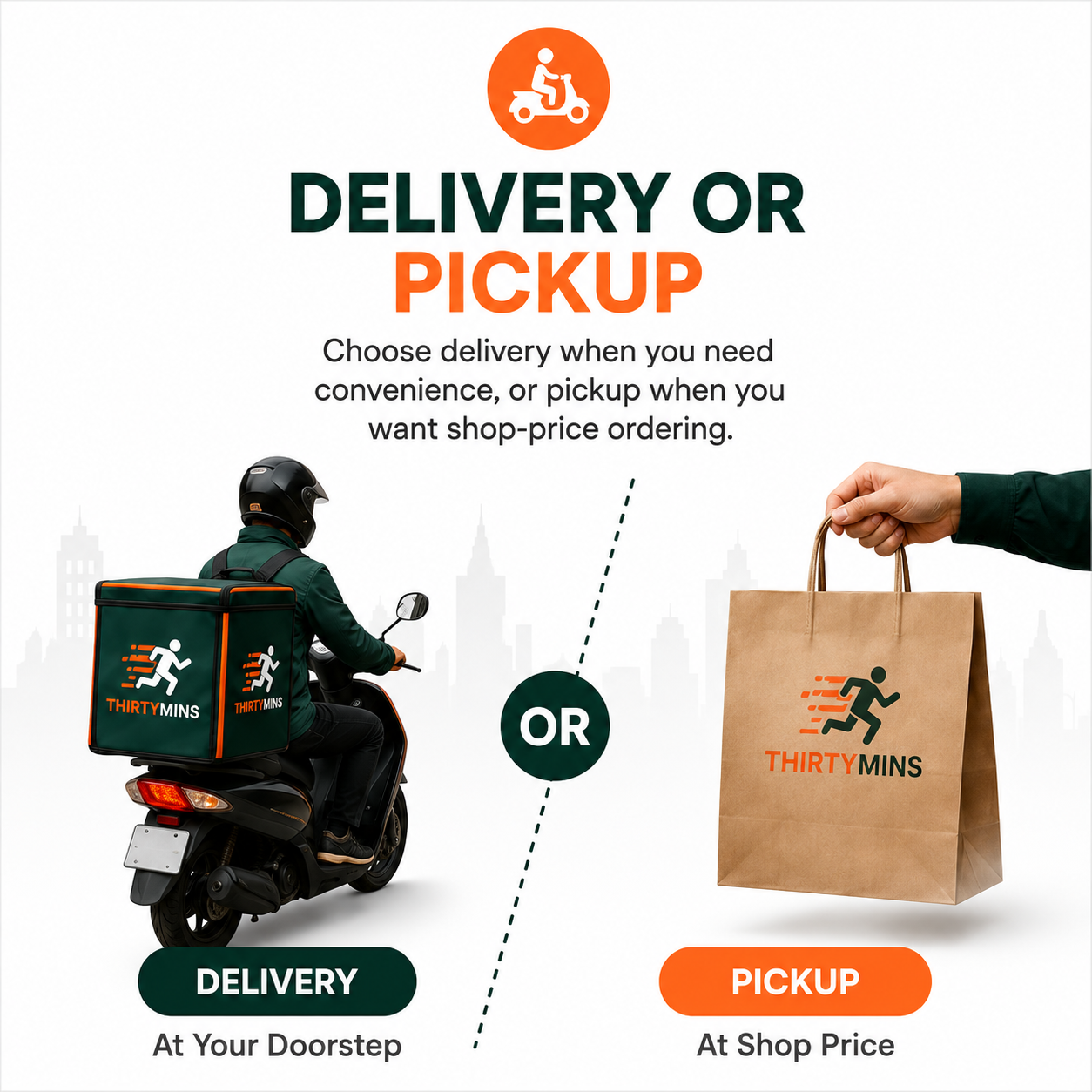Delivery or Pickup